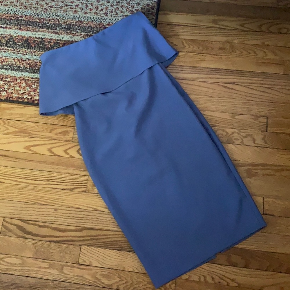 Likely Strapless Blue Dress